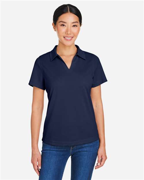 CORE365 CE104W, Women's Market Snag Protect Mesh Polo, Classic Navy