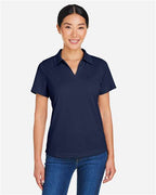CORE365 CE104W, Women's Market Snag Protect Mesh Polo, Classic Navy