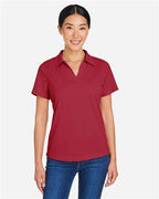 CORE365 CE104W, Women's Market Snag Protect Mesh Polo, Classic Red