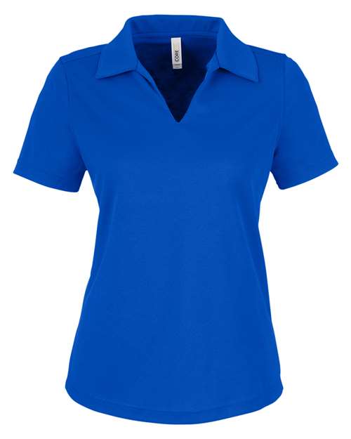 CORE365 CE104W, Women's Market Snag Protect Mesh Polo, True Royal