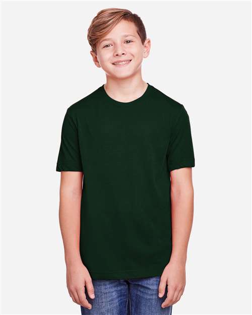 CORE365 CE111Y, Youth Fusion Chromasoft Performance T-shirt, Forest