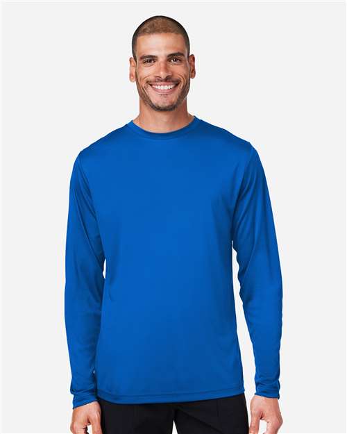 CORE365 CE10L, Men's Fusion Chromasoft Performance Long Sleeve T-shirt, True Royal