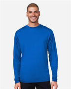 CORE365 CE10L, Men's Fusion Chromasoft Performance Long Sleeve T-shirt, True Royal