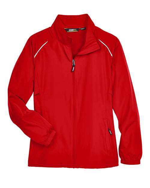 CORE365 78183, Women's Techno Lite Motivate Unlined Lightweight Jacket, Classic Red