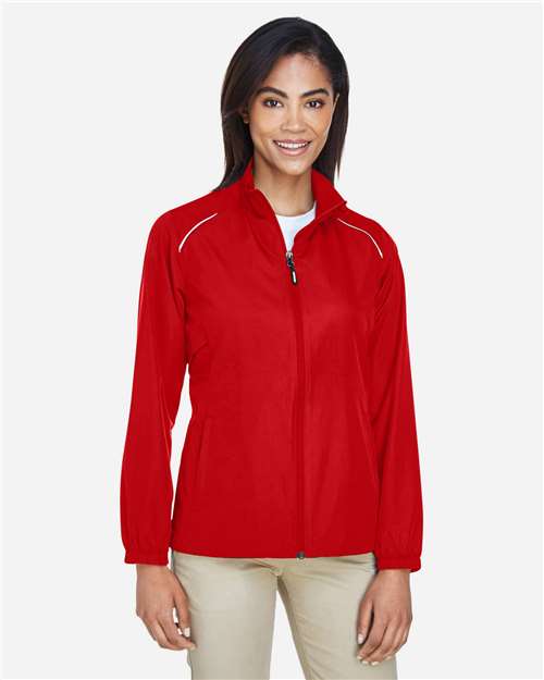 CORE365 78183, Women's Techno Lite Motivate Unlined Lightweight Jacket, Classic Red