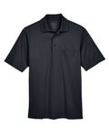 CORE365 88181P, Men's Origin Performance Pique Polo With Pocket, Black