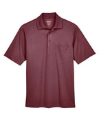CORE365 88181P, Men's Origin Performance Pique Polo With Pocket, Burgundy