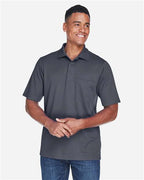 CORE365 88181P, Men's Origin Performance Pique Polo With Pocket, Carbon