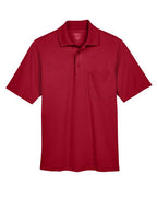 CORE365 88181P, Men's Origin Performance Pique Polo With Pocket, Classic Red