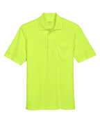 CORE365 88181P, Men's Origin Performance Pique Polo With Pocket, Safety Yellow