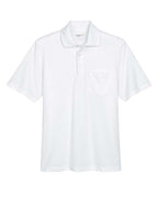 CORE365 88181P, Men's Origin Performance Pique Polo With Pocket, White