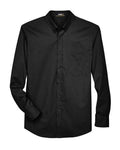 CORE365 88193, Men's Operate Twill Dress Shirt, Black