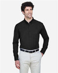 CORE365 88193, Men's Operate Twill Dress Shirt, Black