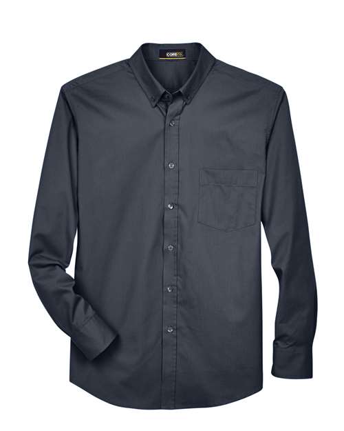 CORE365 88193, Men's Operate Twill Dress Shirt, Carbon