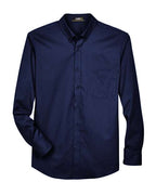 CORE365 88193, Men's Operate Twill Dress Shirt, Classic Navy