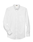 CORE365 88193, Men's Operate Twill Dress Shirt, White