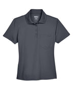 CORE365 78181P, Women's Origin Performance Pique Polo With Pocket, Carbon
