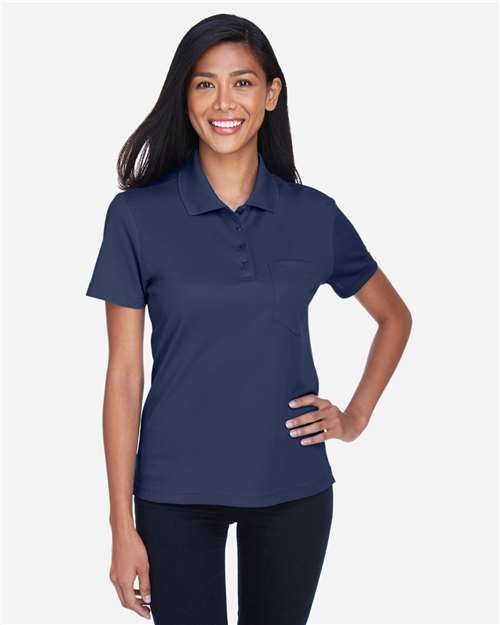 CORE365 78181P, Women's Origin Performance Pique Polo With Pocket, Classic Navy