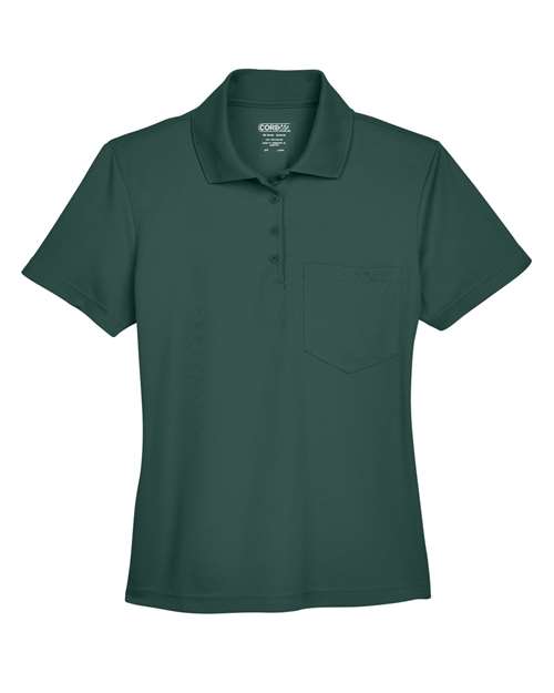 CORE365 78181P, Women's Origin Performance Pique Polo With Pocket, Forest