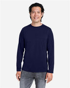CORE365 CE111L, Men's Fusion Chromasoft Performance Long Sleeve T-shirt, Classic Navy