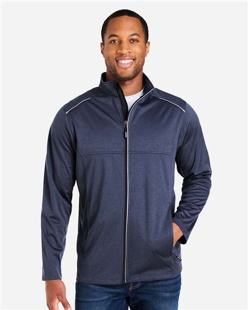 CORE365 CE708, Men's Prevail Insulated Jacket, Classic Navy Heather
