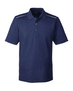 CORE365 88181R, Men's Radiant Performance Pique Polo With Reflective Piping, Classic Navy