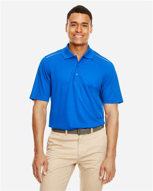 CORE365 88181R, Men's Radiant Performance Pique Polo With Reflective Piping, True Royal
