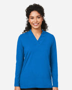 Devon & Jones DP121W, T-Shirts - Long Sleeve, French Blue