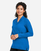 Devon & Jones DP121W, T-Shirts - Long Sleeve, French Blue