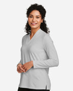 Devon & Jones DP121W, T-Shirts - Long Sleeve, Grey