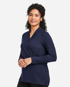 Devon & Jones DP121W, T-Shirts - Long Sleeve, Navy