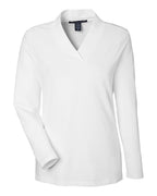 Devon & Jones DP121W, T-Shirts - Long Sleeve, White