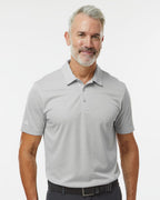 Adidas A591, Men's Space Dyed Polo, Black Melange
