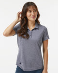 Adidas A592, Women's Space Dyed Polo, Black Melange