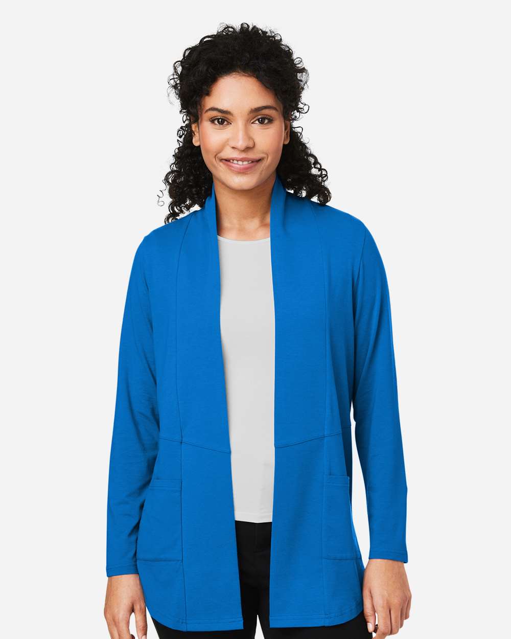 Devon & Jones DP125W, Knits & Layering, French Blue