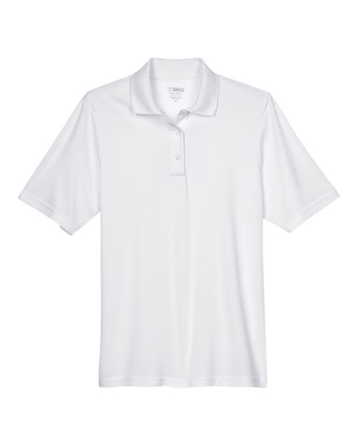 CORE365 88181T, Men's Tall Origin Performance Pique Polo, White
