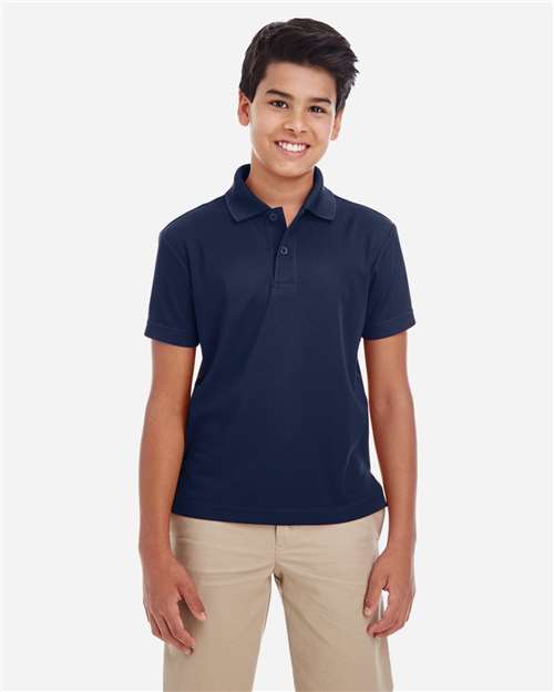 CORE365 88181Y, Youth Origin Performance Pique Polo, Classic Navy