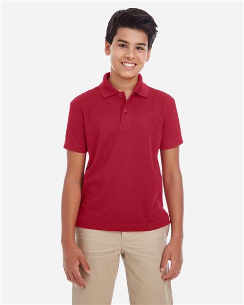 CORE365 88181Y, Youth Origin Performance Pique Polo, Classic Red