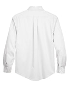 Devon & Jones 13336, Dg530t Men's Tall Crown Collection Solid Stretch Twill Woven Dress Shirt, White