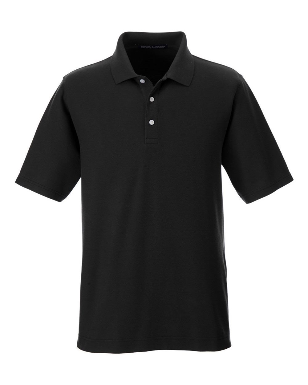 Devon & Jones 13340, Dg150t Men's Tall Drytec20 Performance Polo, Black