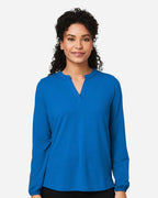 Devon & Jones DP122W, T-Shirts - Long Sleeve, French Blue