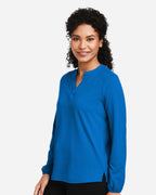 Devon & Jones DP122W, T-Shirts - Long Sleeve, French Blue