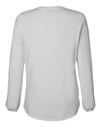 Devon & Jones DP122W, T-Shirts - Long Sleeve, Grey