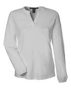 Devon & Jones DP122W, T-Shirts - Long Sleeve, Grey