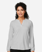 Devon & Jones DP122W, T-Shirts - Long Sleeve, Grey
