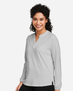 Devon & Jones DP122W, T-Shirts - Long Sleeve, Grey