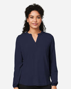 Devon & Jones DP122W, T-Shirts - Long Sleeve, Navy