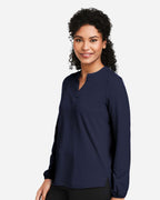 Devon & Jones DP122W, T-Shirts - Long Sleeve, Navy