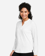 Devon & Jones DP122W, T-Shirts - Long Sleeve, White