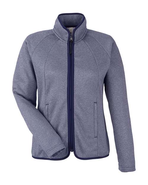 CORE365 CE72W, Women's Motivate Unlined Lightweight Jacket, Classic Navy/ White